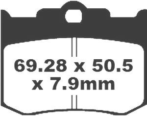 Jeu de plaquettes de frein racing métalliques PREMIER_1