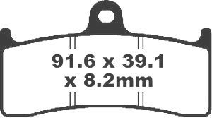 Jeu de plaquettes de frein racing métalliques PREMIER_1