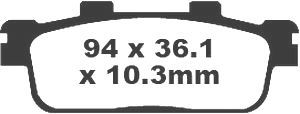 Jeu de plaquettes de frein racing métalliques PREMIER_1