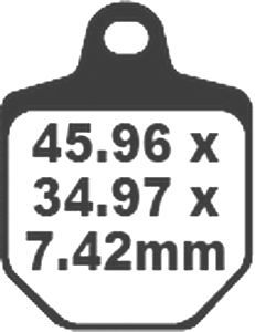 Jeu de plaquettes de frein racing métalliques PREMIER
