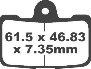 Jeu de plaquettes de frein racing métalliques PREMIER
