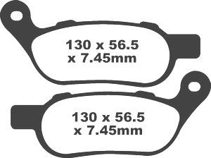 Jeu de plaquettes de frein racing métalliques PREMIER_1