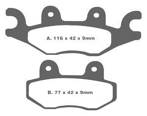 Jeu de plaquettes de frein PREMIER Kevlar_1