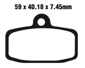 Jeu de plaquettes frein Goldfren Racing
