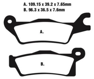 Jeu de plaquettes de frein racing métalliques PREMIER_1