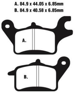 Jeu de plaquettes de frein PREMIER Kevlar_1