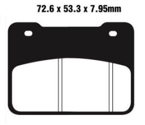 Jeu de plaquettes de frein PREMIER Kevlar