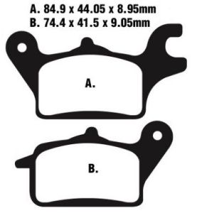 Jeu de plaquettes de frein PREMIER Kevlar_1