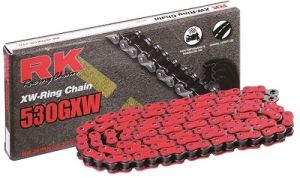 Chaine RK 530 XW'Ring hyper renforcée ROUGE 110 M