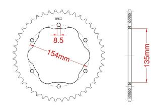 Couronne acier 40 dents