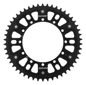 Couronne bicomposant 50 dents noire