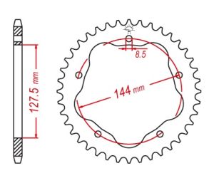 Couronne acier 42 dents pour porte couronne PBR